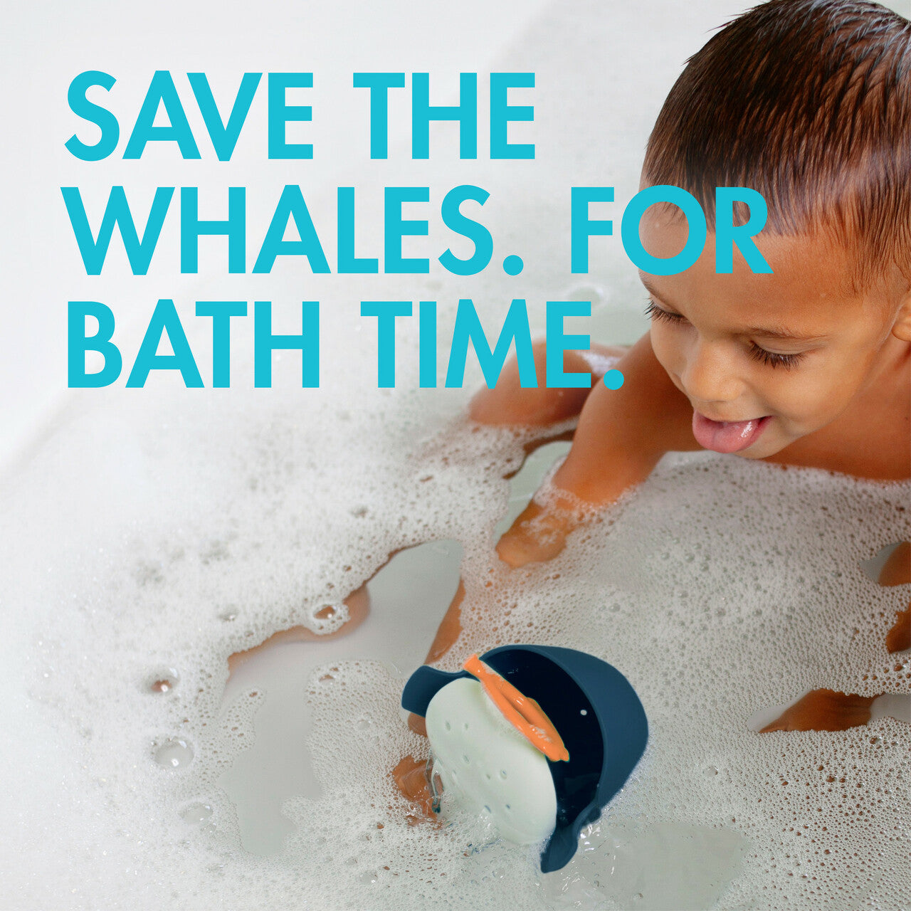 Boon CHOMP Hungry Whale Bath Toy - Navy/Multi
