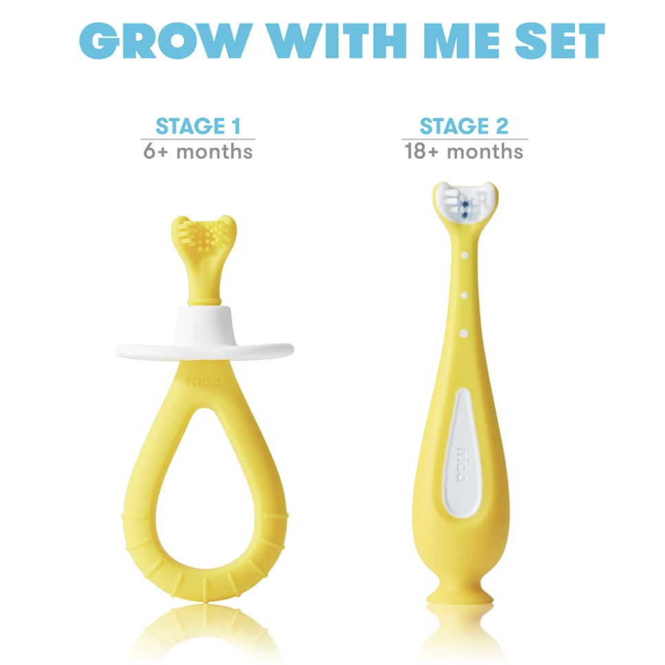 FridaBaby Grow-With-Me Training Toothbrush Set