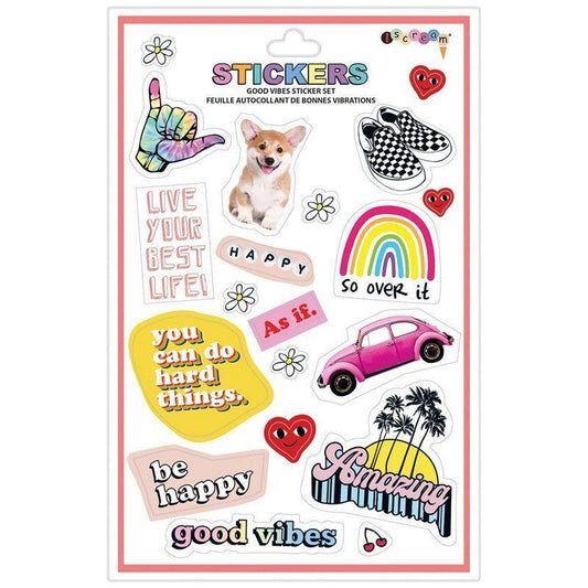 Iscream Vinyl Sticker Set - Good Vibes