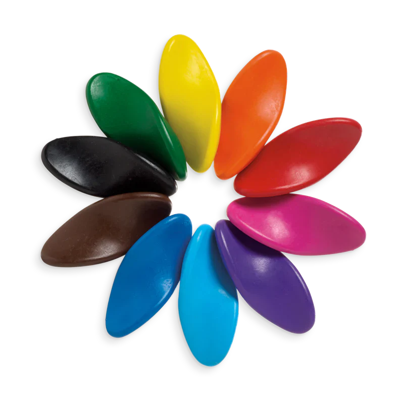 Ooly Left Right Ergonomic Crayons - Set of 10 Colors