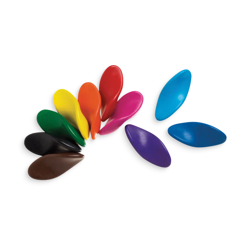 Ooly Left Right Ergonomic Crayons - Set of 10 Colors