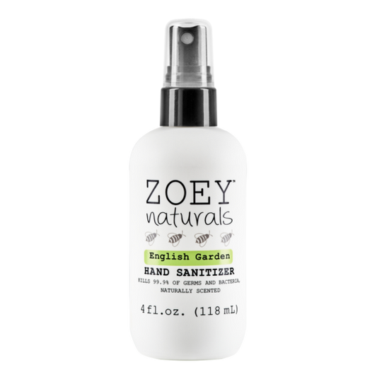 Zoey Naturals Hand Sanitizer English Garden 4oz.