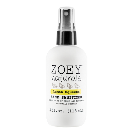 Zoey Naturals Hand Sanitizer Lemon Squeeze 4oz.